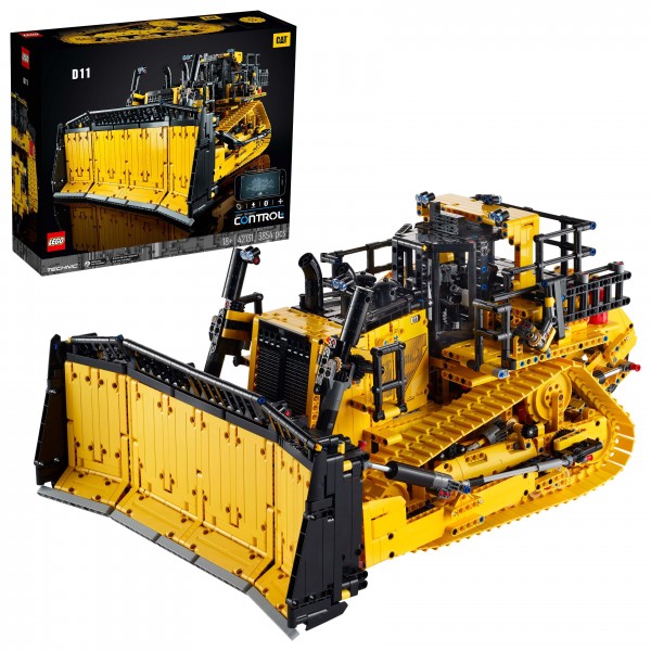 LEGO Technic 42131 Appgesteuerter Cat D11 Bulldozer, Set für Erwachsene